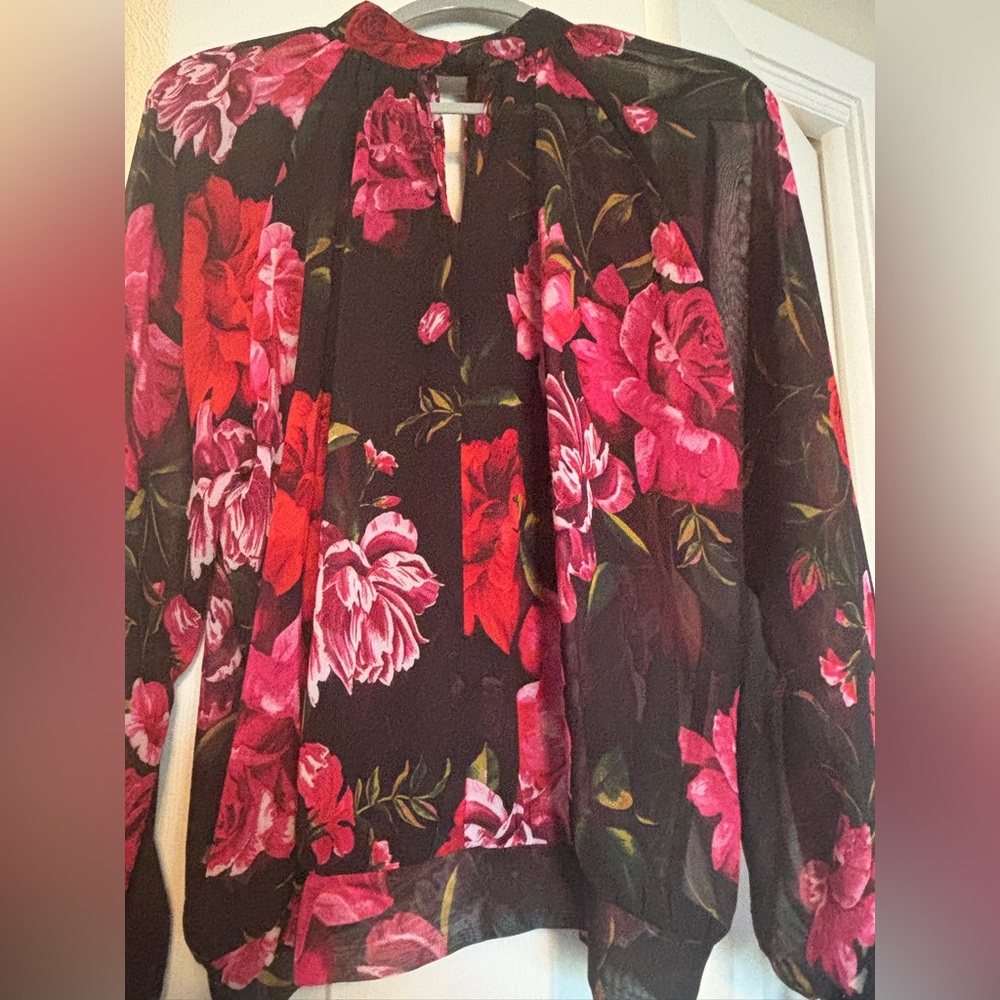Floral Sheer Blouse